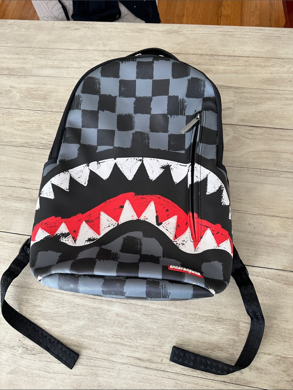 SPRAYGROUND Limited Edition Backpack 910B5825NSZ Sharks in Paris Black and Grey - Picture 2 of 14